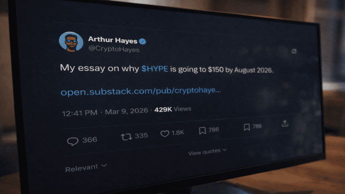 Arthur Hayes vise 150 dollars pour la cryptomonnaie Hyperliquid