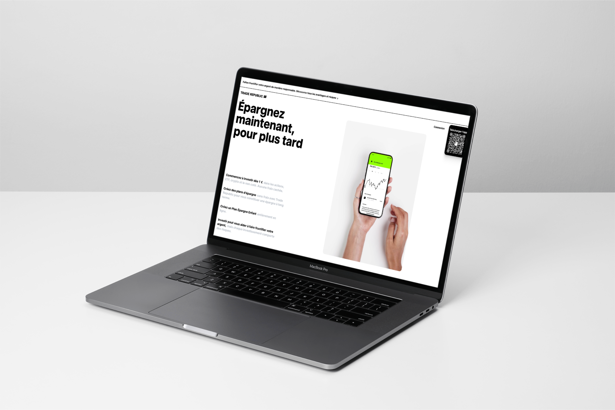 Application Trade Republic en France pour épargner et investir facilement sur mobile